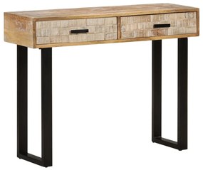 Mesa consola 100x30x75 cm madeira de mangueira maciça