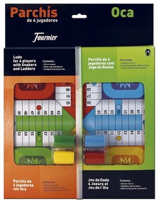 Parchis Fournier com Jogo do Ganso Tabuleiro Pequeno 42,5x33x4,45x33x4,4 cm