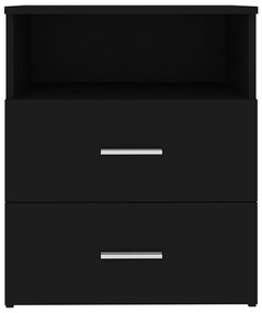 Mesa de cabeceira 50x32x60 cm preto