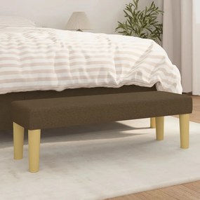 vidaXL Banco 100x30x30 cm tecido castanho-escuro
