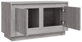 Móvel de TV 80x35x45 cm derivados de madeira cinzento sonoma