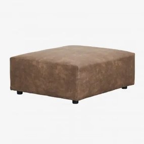 Puff (105x85 Cm) Para Sofá Modular Bruna Camurça Café Castanho - Sklum