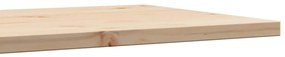Tampo de mesa retangular 100x50x2,5 cm madeira de pinho maciça