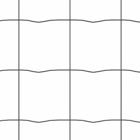Cerca Euro da com 7 postes em espeto, 1,2 x 10 m, aço galvanizado cinz