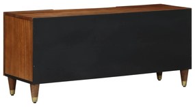 Armário para TV 105x33x46 cm Madeira Sólida de Mangueira