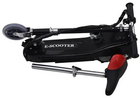 Trotinete para criança com assento e LED 120 W preto