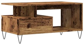 Mesa de centro 90x49x45 cm derivados de madeira madeira velha