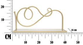 2 PRATELEIRAS DE CABECEIRA 41,5X18X20,5 CM DOURADO