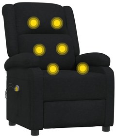 Poltrona de massagens elétrica tecido preto