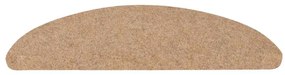 Tapetes de escada adesivos 20 pcs 65x22,5x3,5 cm bege