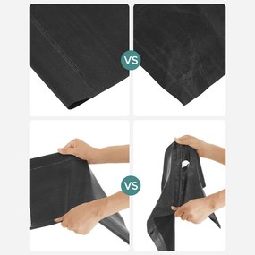 Estante para sapatos com 5 prateleiras 45 x 28 x 89 cm  em tecido não tecido Preto