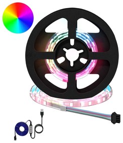 vidaXL Fita LED 2 pcs Preto e Transparente 350 mm Cobre e Plástico