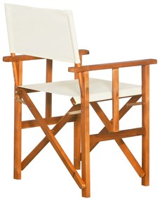 Cadeiras de realizador 2 pcs madeira de acácia sólida