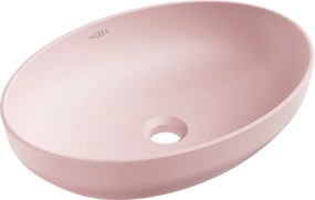 Mexen Cornelia lavatório de bancada 50 x 37 cm, rosa mate - 21885044