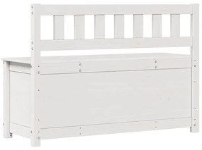 Banco 110x41x76,5 cm madeira de pinho maciça branco