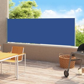 vidaXL Toldo lateral retrátil para pátio 180x500 cm azul