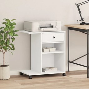 Suporte para impressora com rodas 60x40x68,5 cm branco