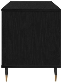 Armário de Gravação vidaXL Preto Carvalho 100x38x48 cm Madeira de Enge
