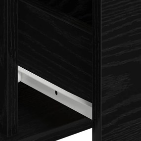 Buffets 2 pcs Carvalho Preto 60x31x84 cm Madeira Engenharia