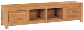 Móvel de TV 135x30x35 cm madeira de teca maciça