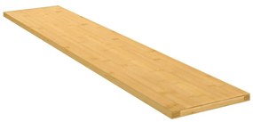vidaXL Prateleira de parede 100x20x1,5cm bambu