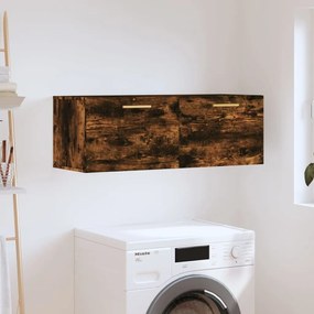 vidaXL Armário parede 100x36,5x35 cm derivados madeira carvalho fumado