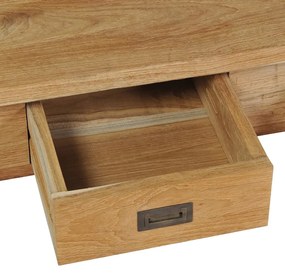 Banco de corredor em teca maciça 90x30x40 cm