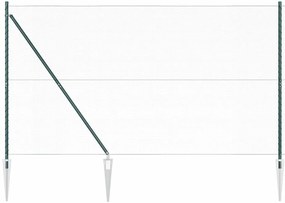 Cerca Hexagonal vidaXL Verde 1,6x10 m Aço