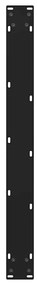 Pernas para mesa de jantar em V, 2 peças, pretas, 100x(72-73,3) cm, aç