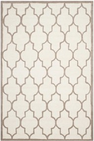 Tapete artesanal de lã de pelo curto Everly