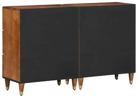 Aparadores vidaXL 2 pcs Castanho Mel 60x33.5x75 cm Madeira Maciça