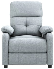 Poltrona de massagens tecido cinzento-claro