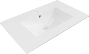 Mexen Atena lavatório embutido na bancada 76 x 46 cm, branco - 25017500