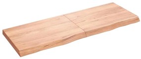 Prateleira de parede 140x50x(2-6) cm carvalho tratado castanho