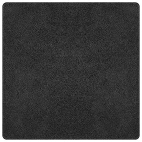 Tapete Shaggy vidaXL com Base de Látex Cinza Escuro 160x160 cm