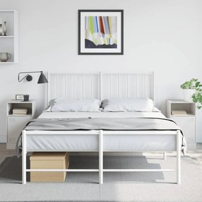 vidaXL Mesas de cabeceira 2 pcs 34,5x39x62 cm aço branco