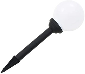 Candeeiro solar de exterior LED 8 pcs esférico 15 cm RGB