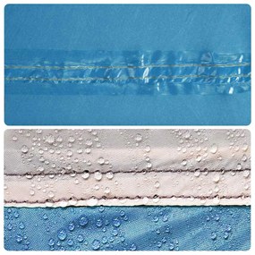 Corta-vento de campismo 490x123 cm impermeável azul