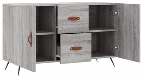 Aparador 100x36x60 cm derivados de madeira cinzento sonoma
