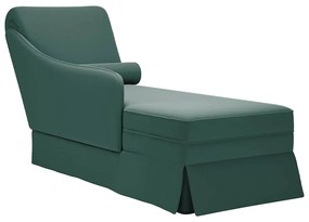 Chaise lounge c/ reforço/apoio de braços direito veludo