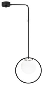 Candeeiro de Teto Dolunay – Preto e Branco – 42 x 15 cm