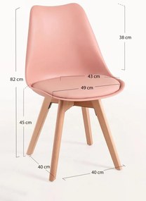 Cadeira Synk Basic - Rosa de avelã
