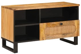 vidaXL Gabinete para TV com gaveta Castanho 80 x 33 x 46 cm