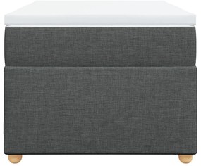 Cama com molas/colchão 90x200 cm tecido cinzento-escuro