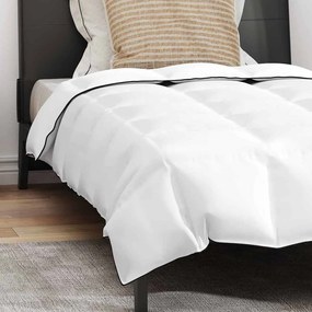 Edredão com travesseiro 2 pcs Branco 150 x 200 cm Penugem