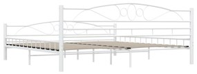 Estrutura de cama 200x200 cm metal branco