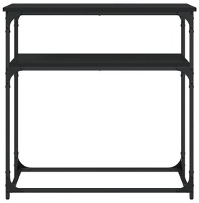 Mesa consola 75x35,5x75 cm derivados de madeira preto