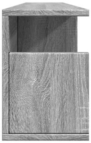 Armário de parede 100x20x30 cm deriv. madeira cinzento sonoma
