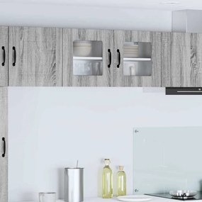 vidaXL Armário de Cozinha com prateleira Cinza Sonoma 80 x 31 x 40 cm