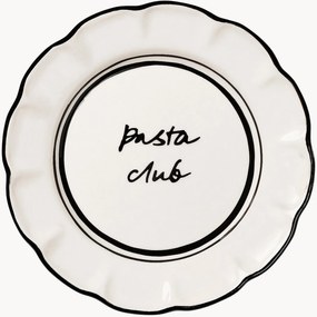 Prato de pequeno-almoço artesanal em cerâmica Bistro